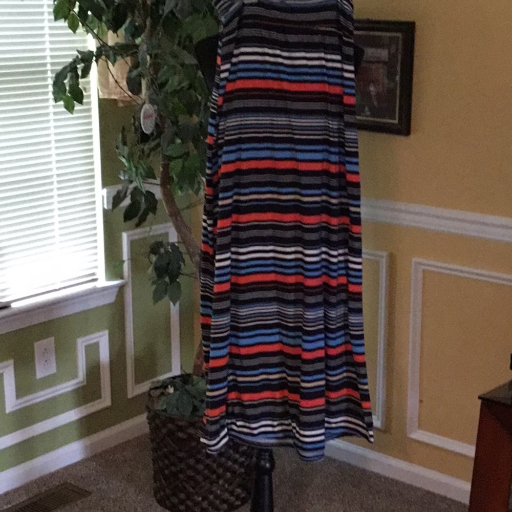Striped Multi Colored Maxi Skirt. Size Medium but fits like a Small.